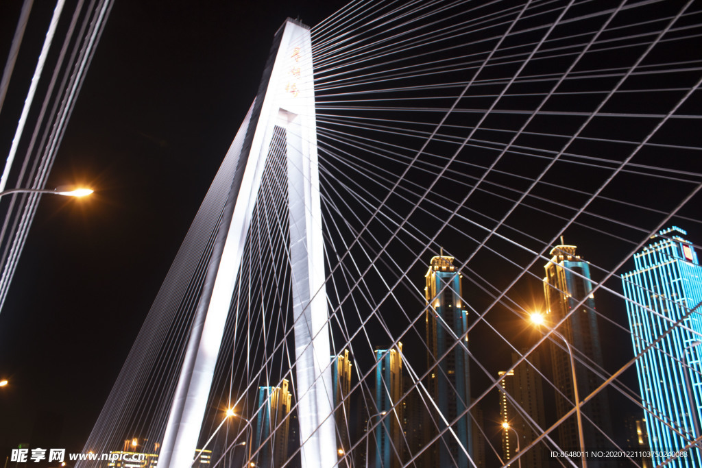 武汉月湖桥夜景