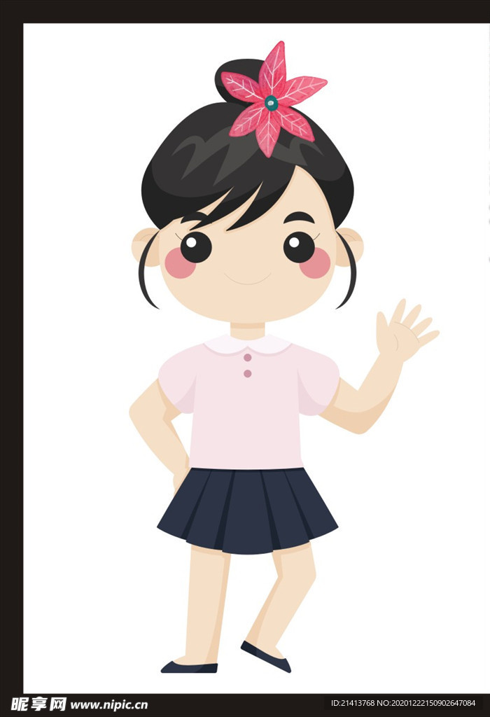 手绘卡通插画