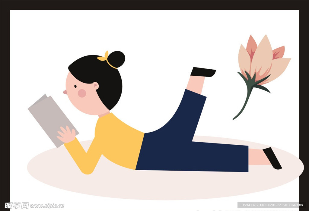 手绘卡通插画