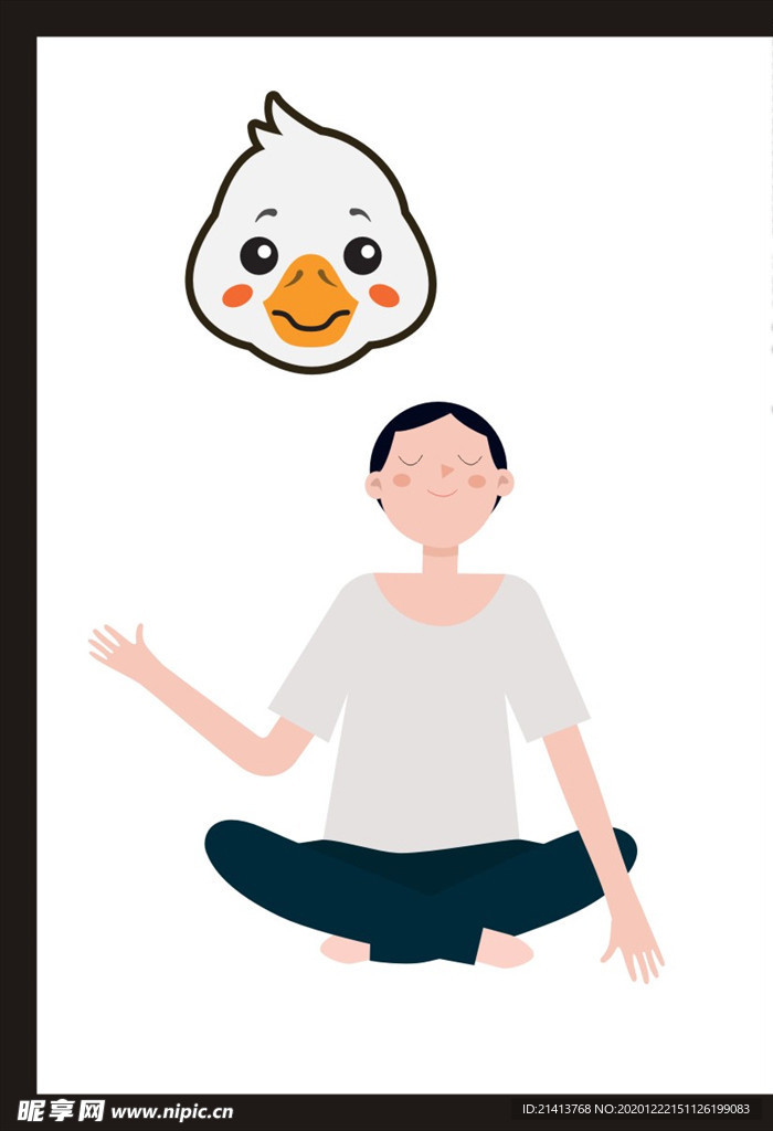 手绘卡通插画