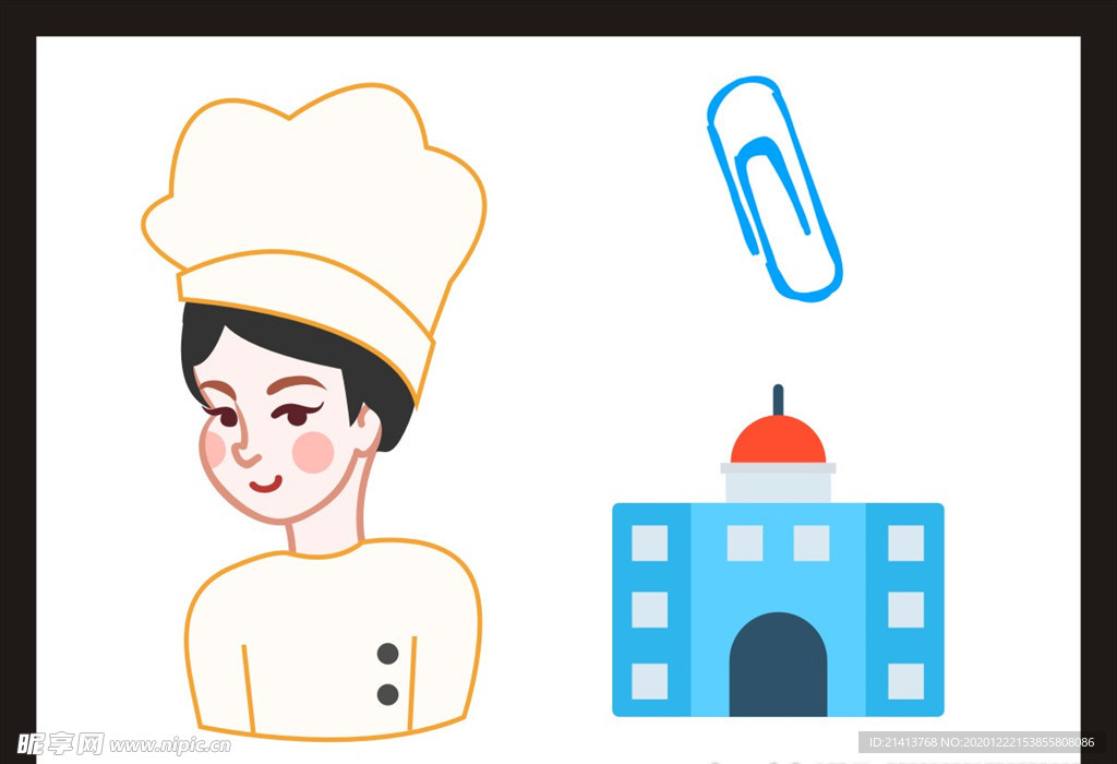 手绘卡通插画