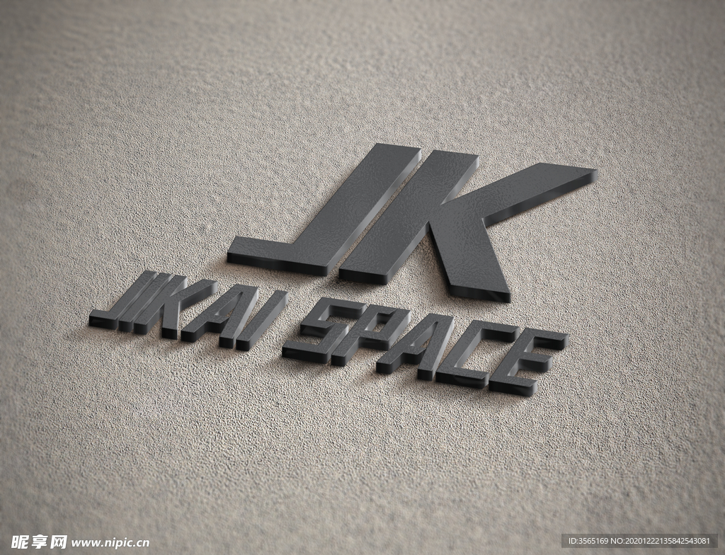 立体金属质感LOGO样机