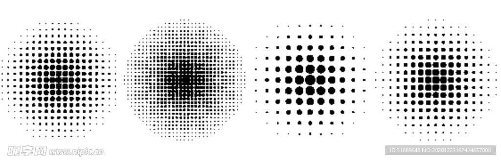 彩色半调 波点背景