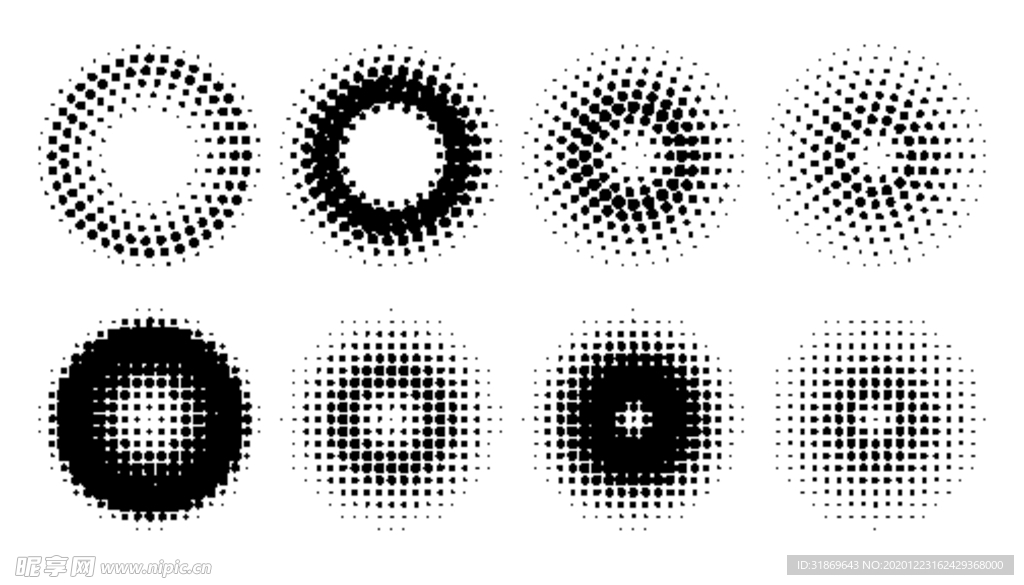 彩色半调 波点背景