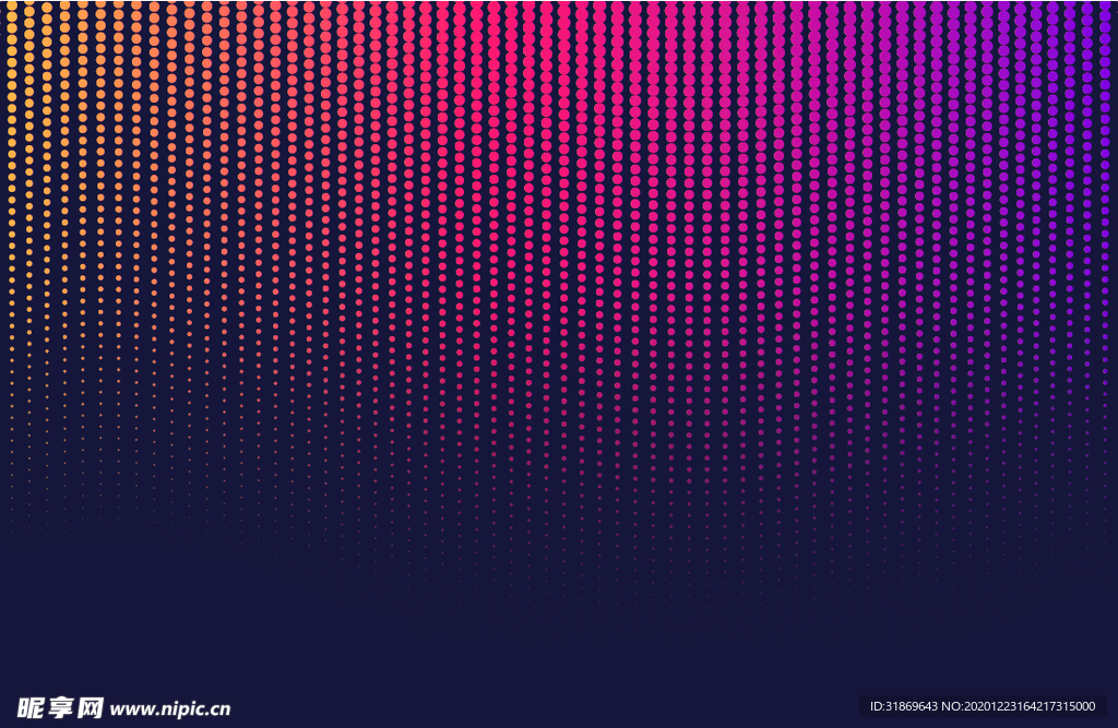 彩色半调 波点背景