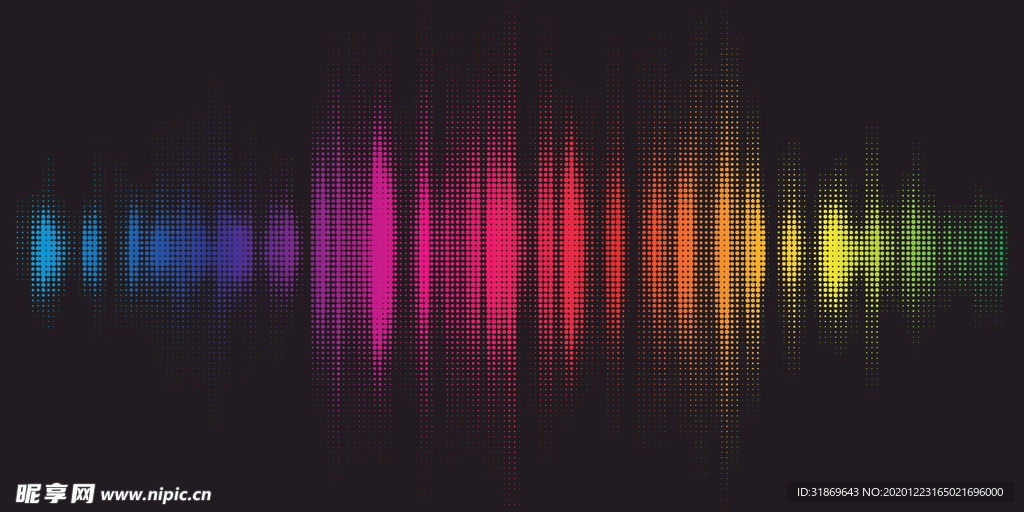 彩色半调 波点背景