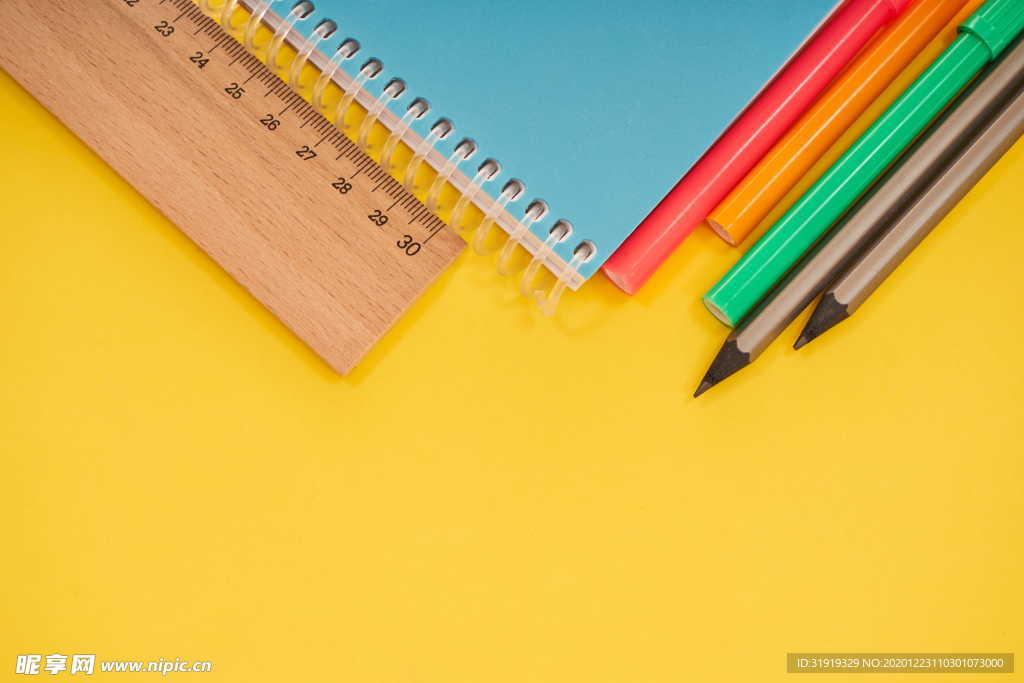 画画 本 笔 黄色