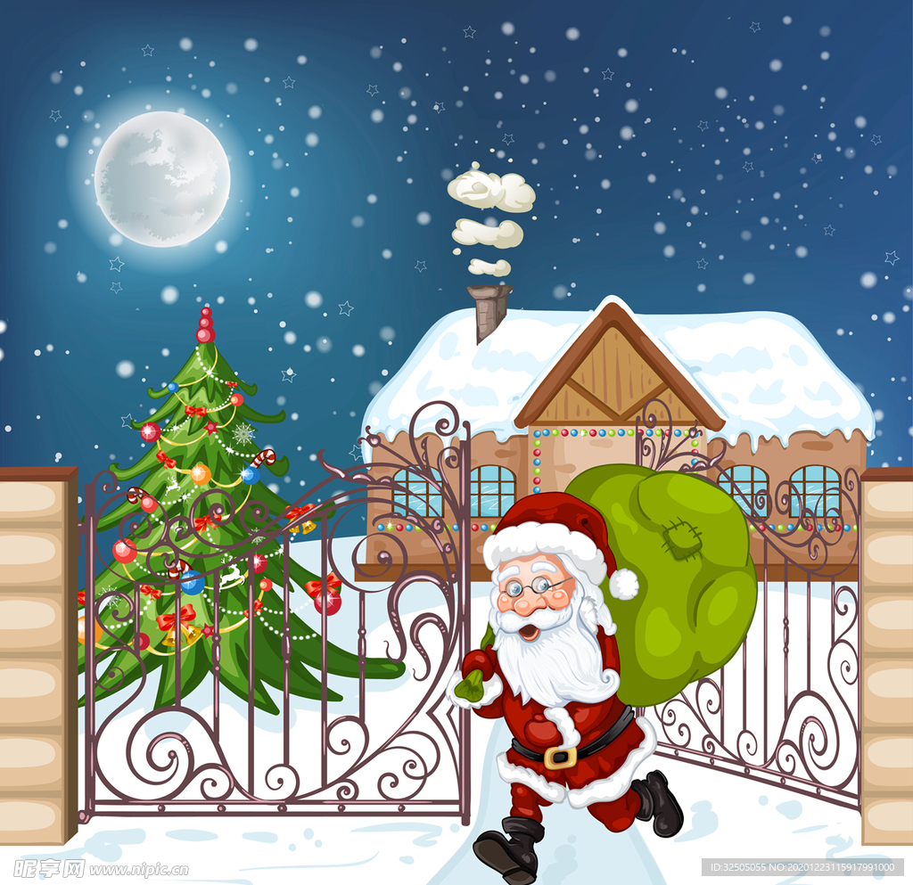 圣诞节矢量插画