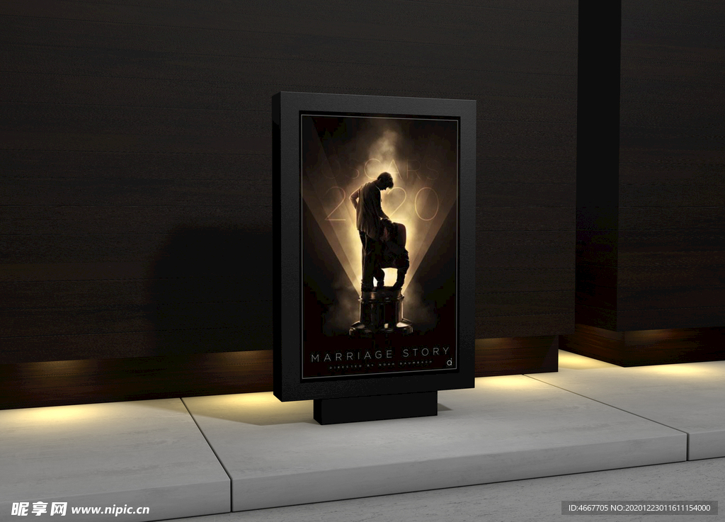 海报单张样机  海报样机设计