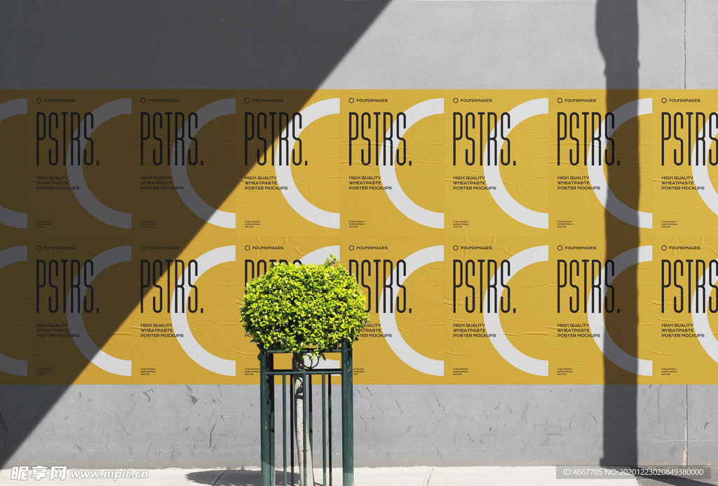 海报单张样机  海报样机设计