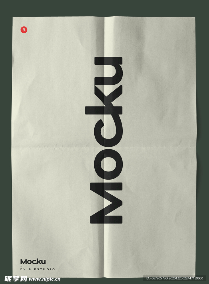 海报单张样机  海报样机设计