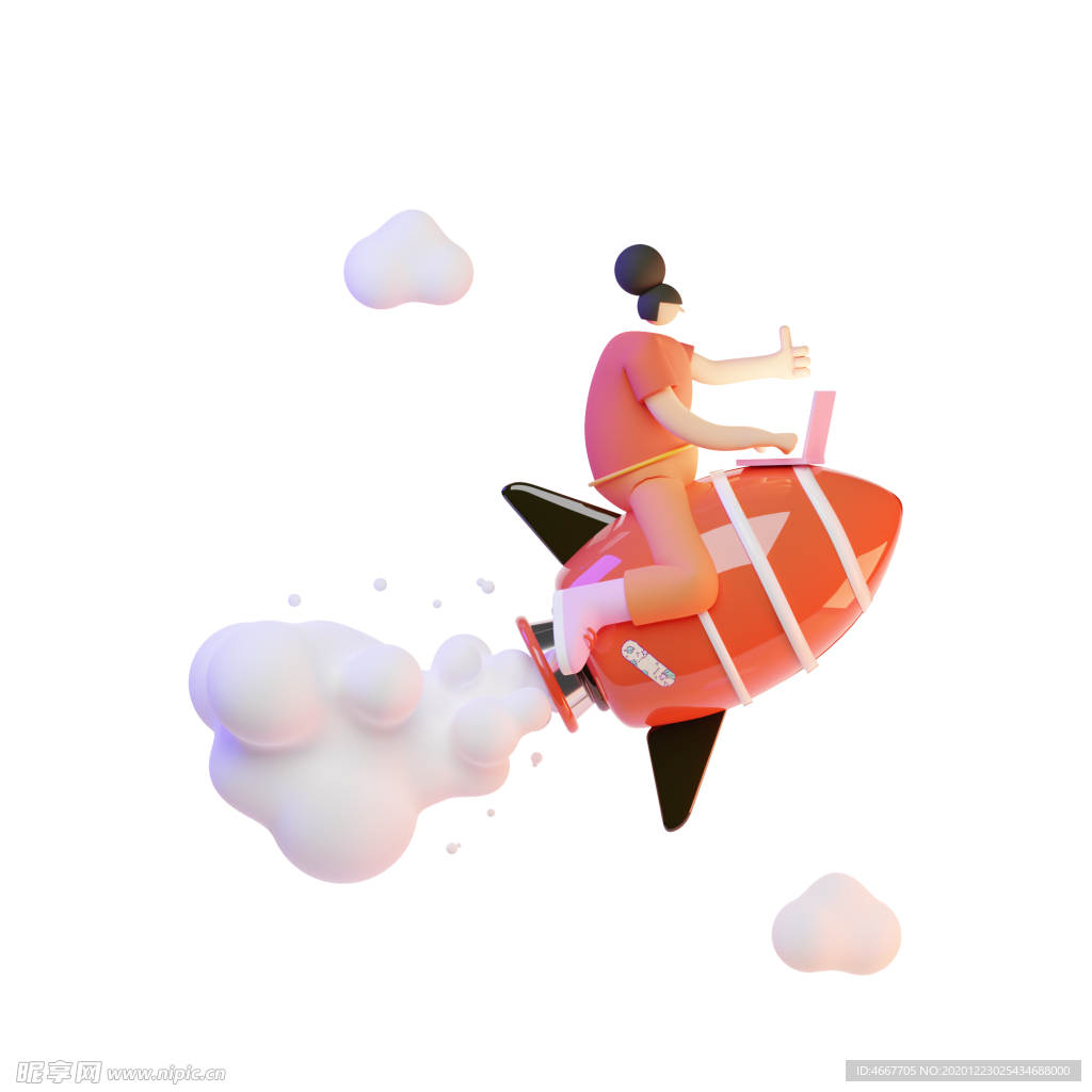 潮流卡通人物 C4D卡通设计