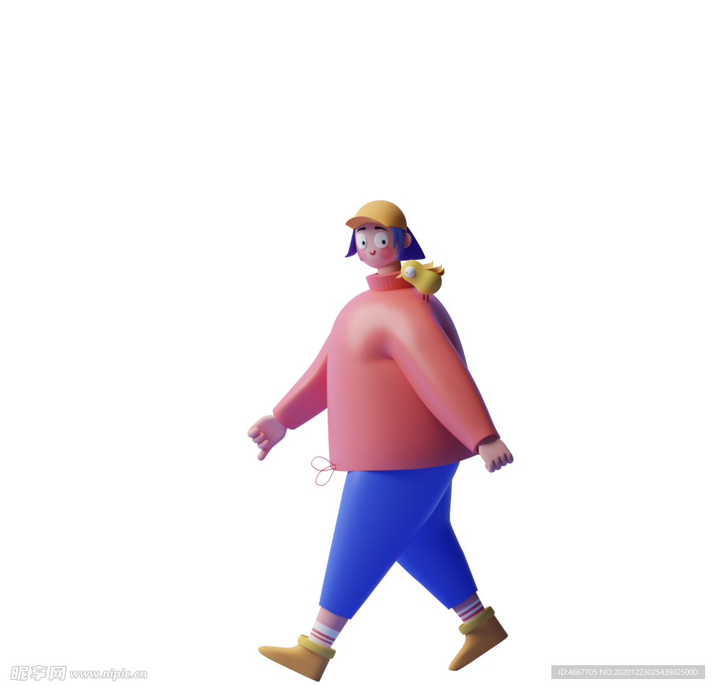 潮流卡通人物 C4D卡通设计