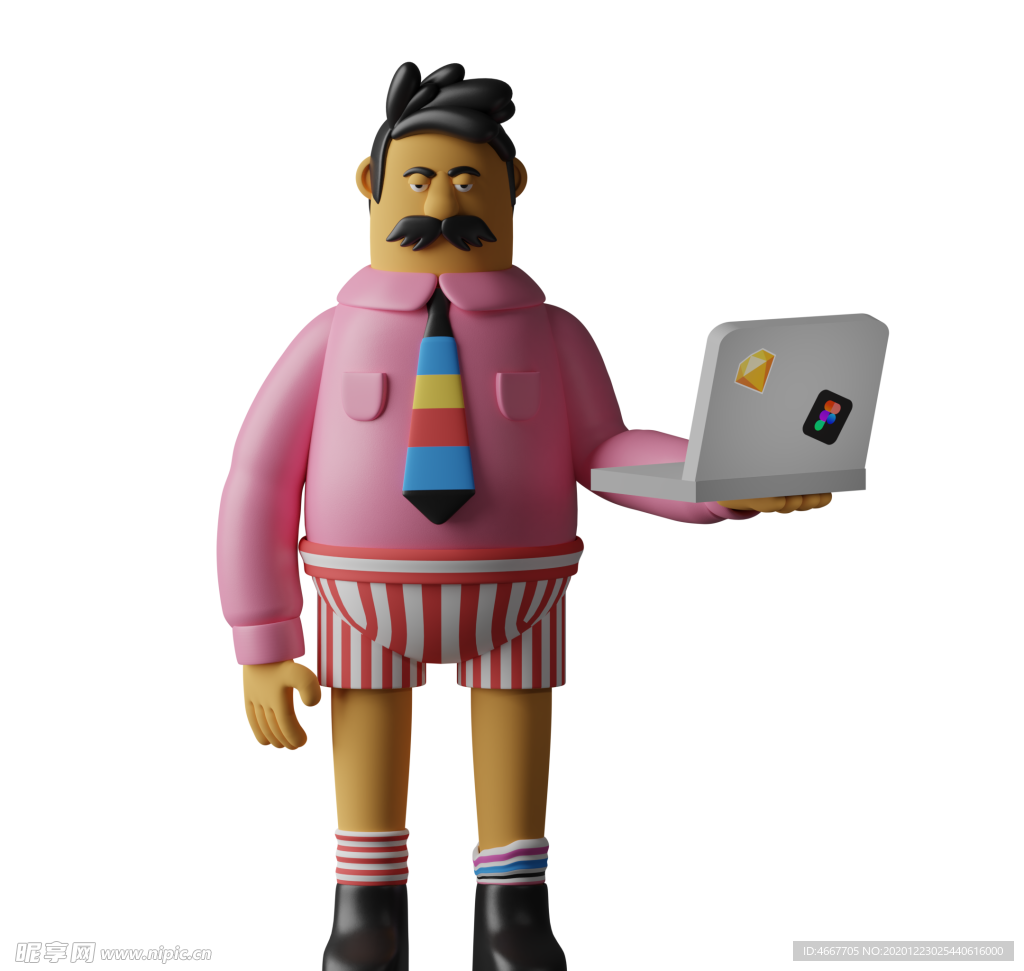 潮流卡通人物 C4D卡通设计