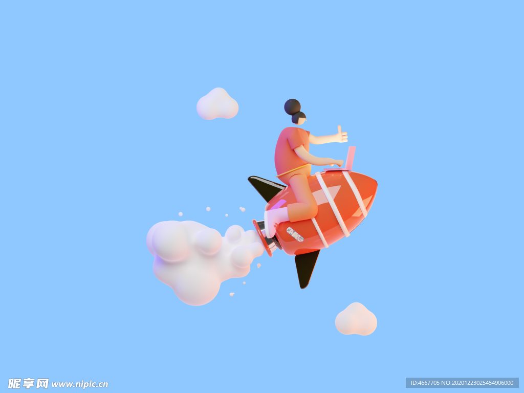 潮流卡通人物 C4D卡通设计