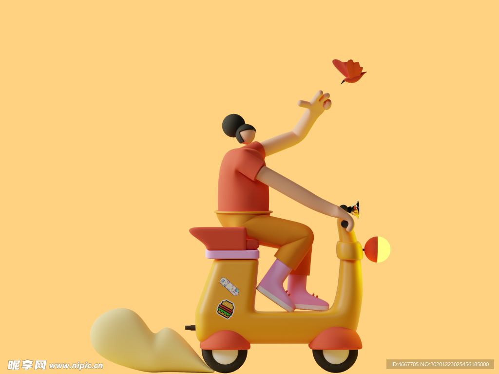 潮流卡通人物 C4D卡通设计