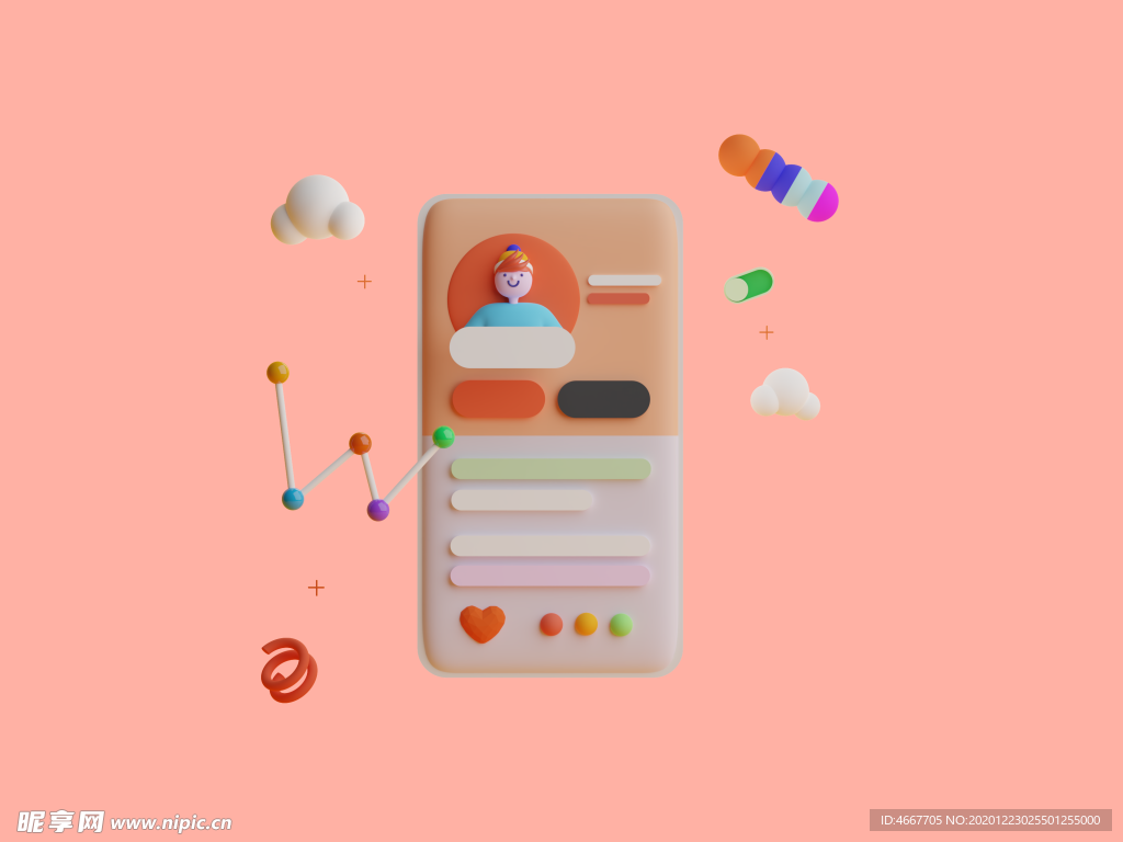 潮流卡通人物 C4D卡通设计