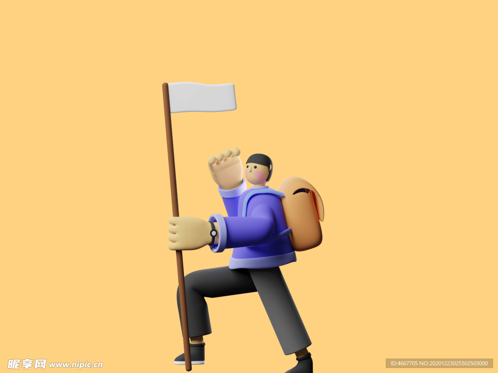 潮流卡通人物 C4D卡通设计