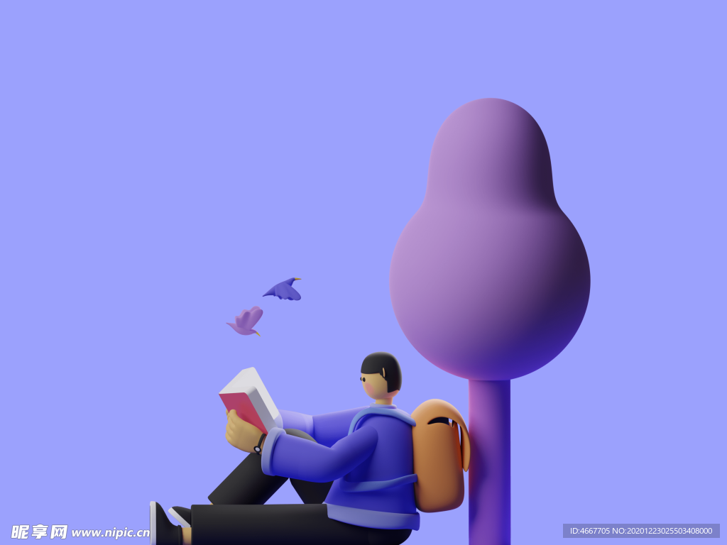 潮流卡通人物 C4D卡通设计