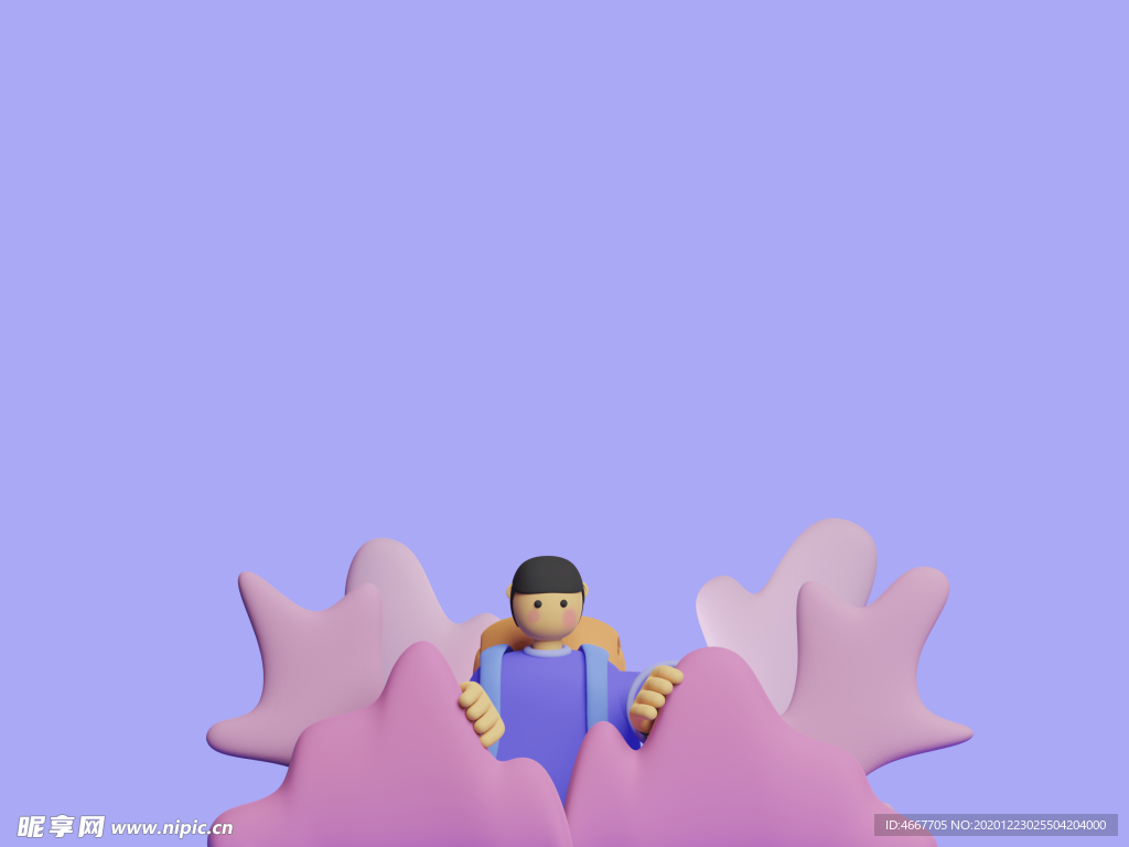 潮流卡通人物 C4D卡通设计