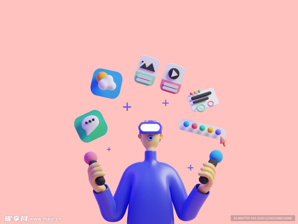 潮流卡通人物 C4D卡通设计