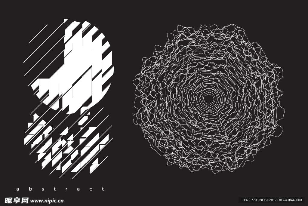 抽象潮流图案  几何背景图案