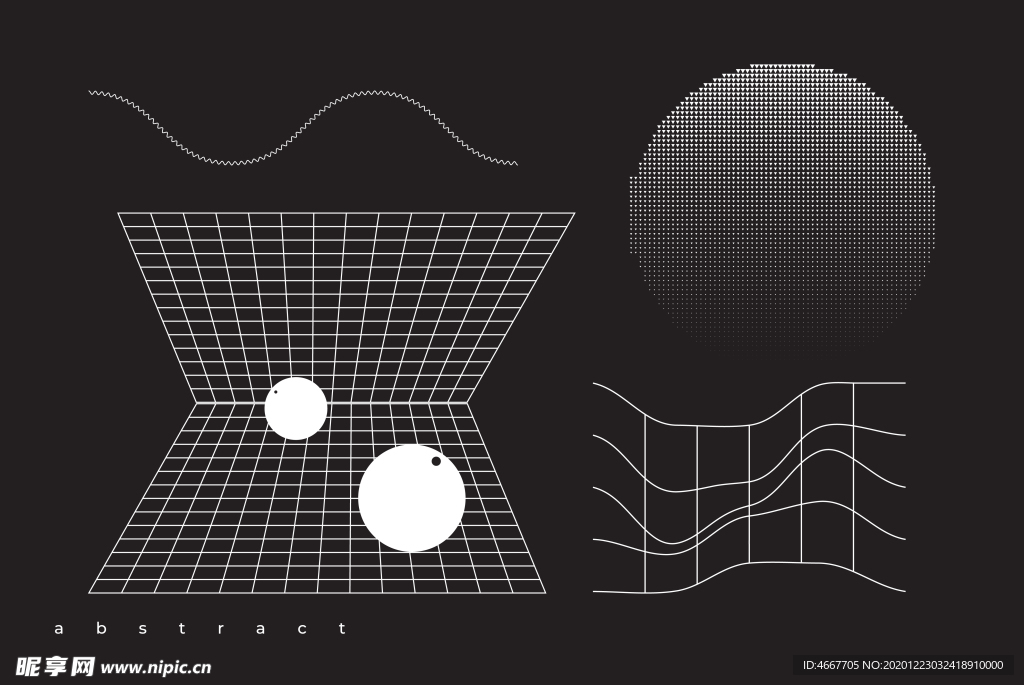 抽象潮流图案  几何背景图案