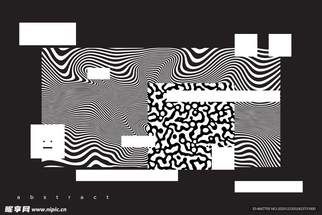 抽象潮流图案  几何背景图案