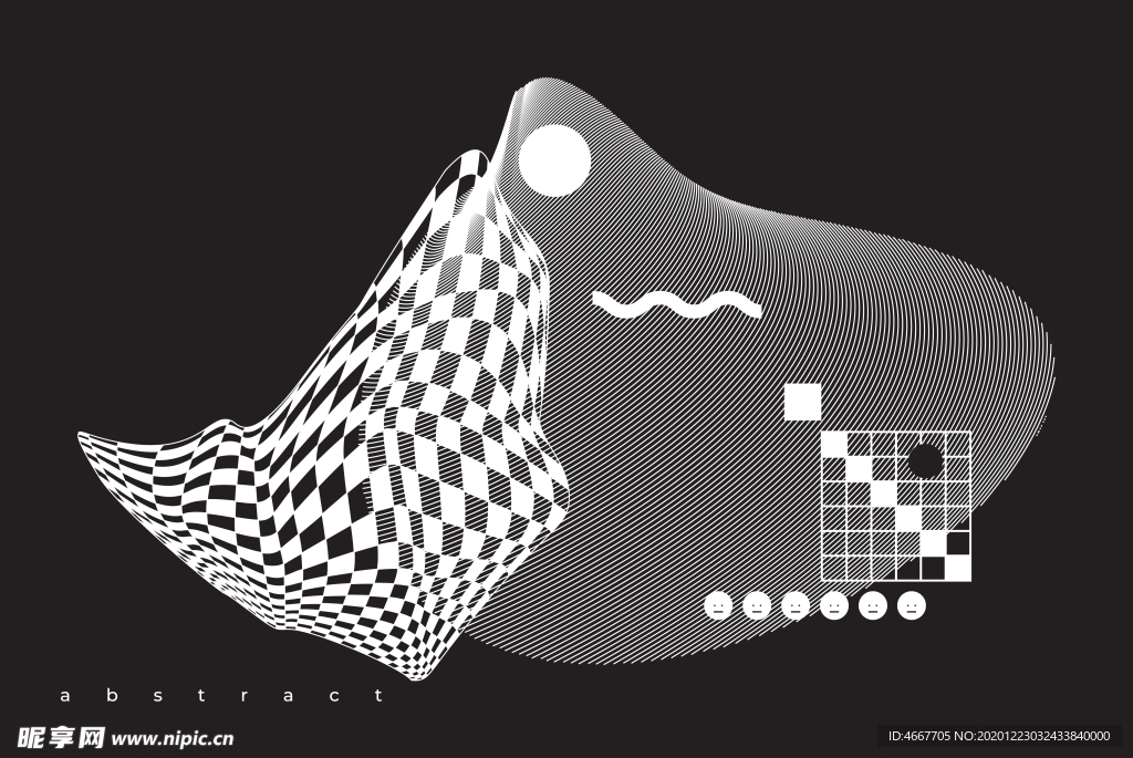 抽象潮流图案  几何背景图案