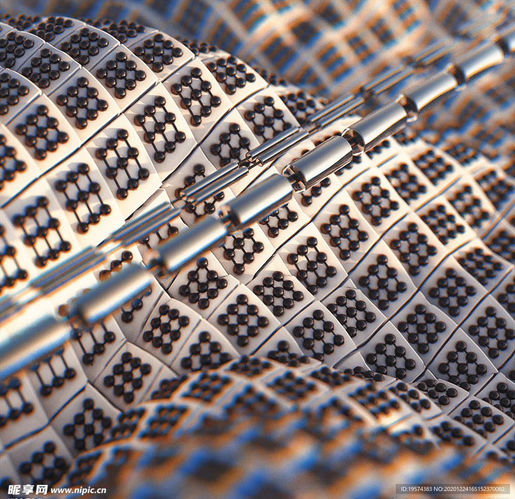 C4D 模型机械电路板零件设备