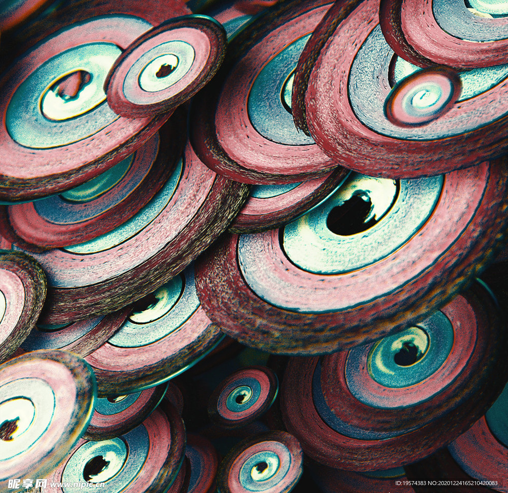 C4D 模型抽象背景