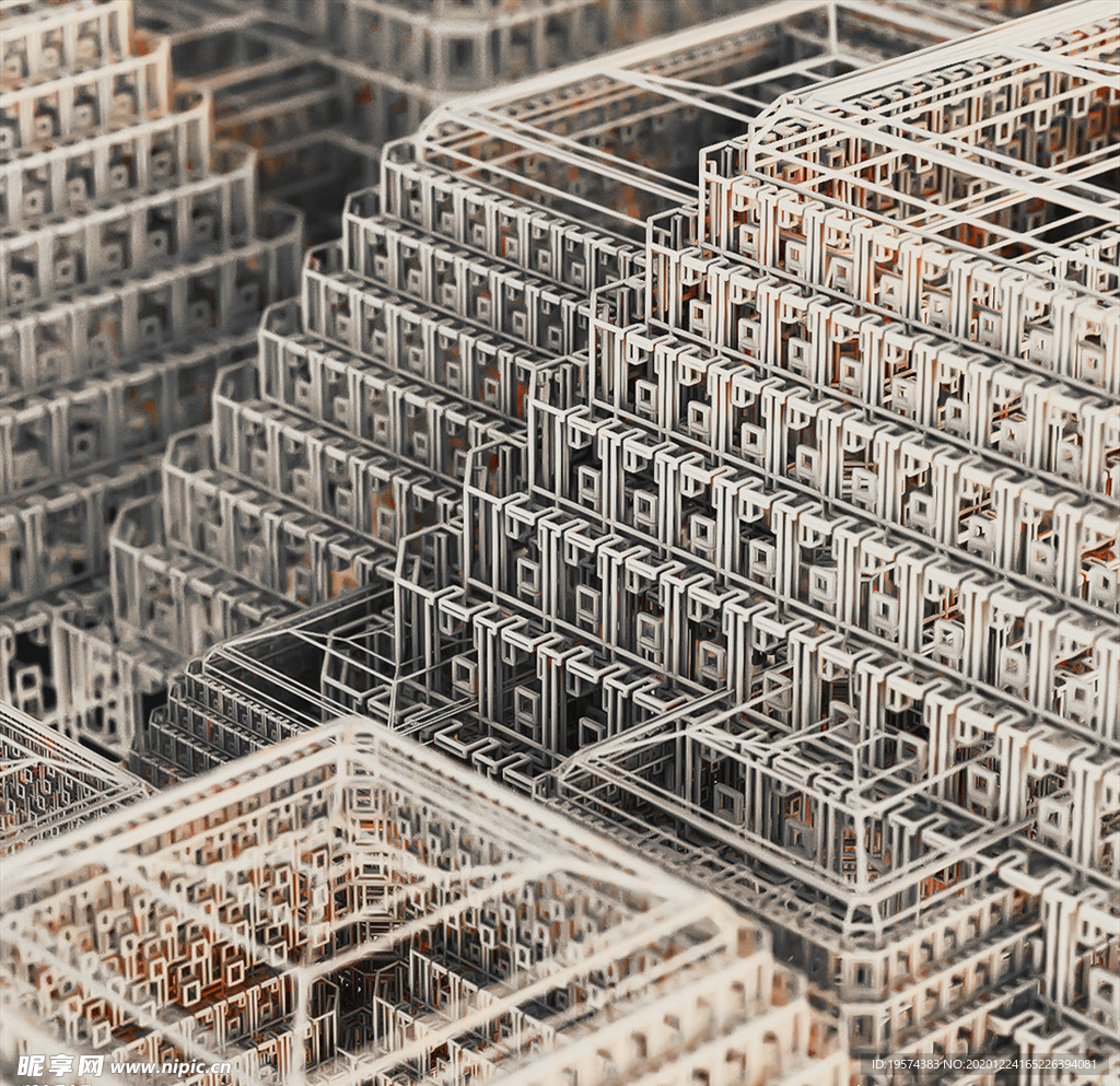C4D 模型机械电路板零件设备