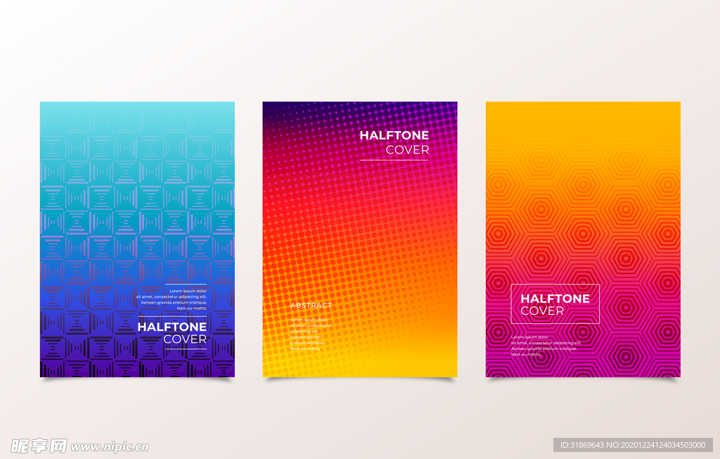 彩色半调 波点背景