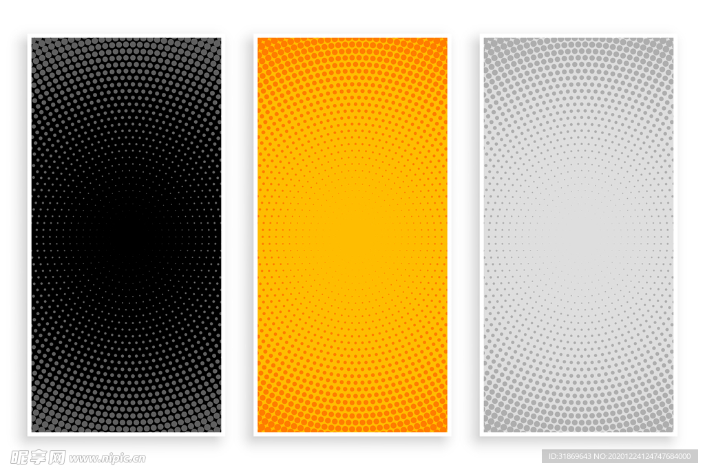 彩色半调 波点背景