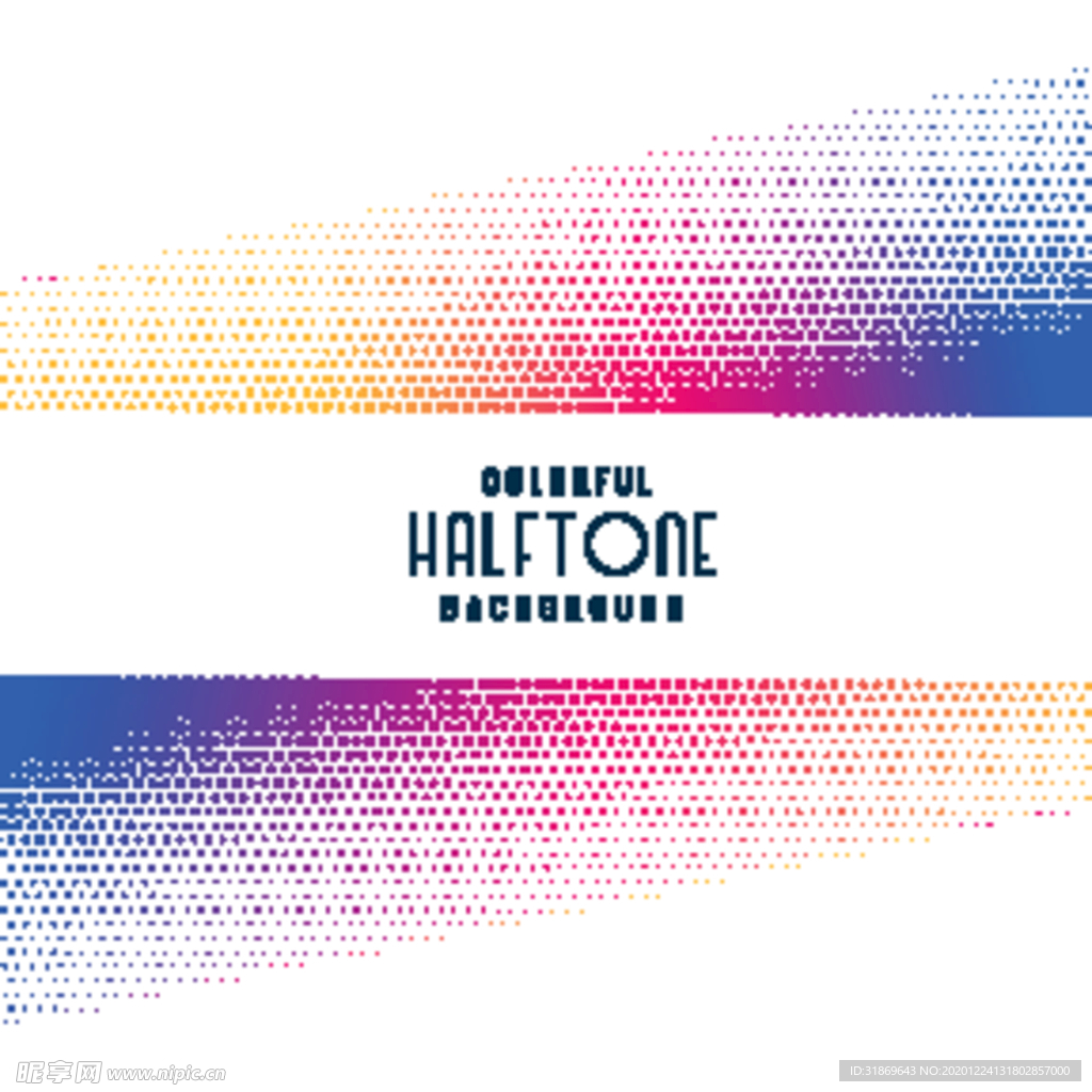 彩色半调 波点背景