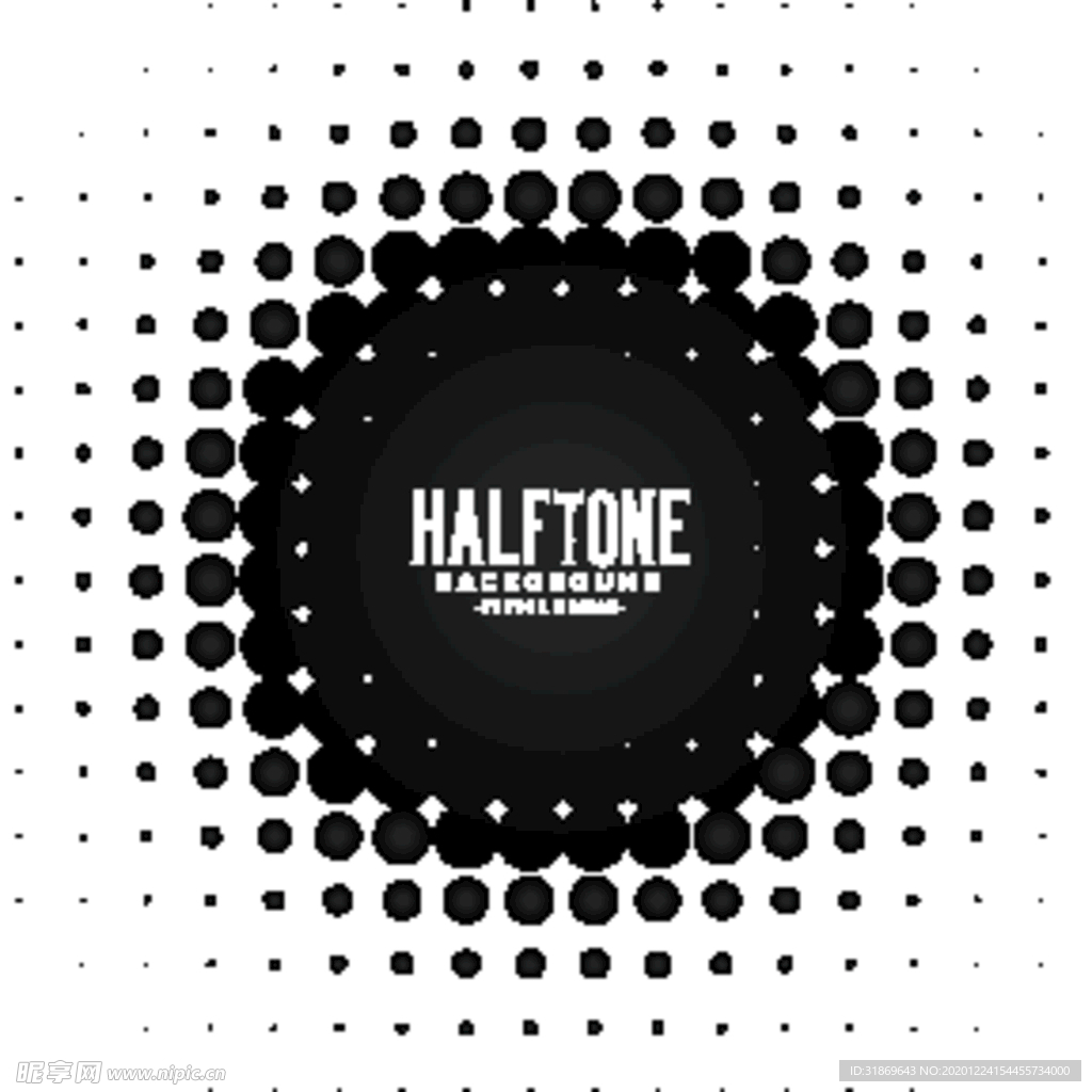 彩色半调 波点背景