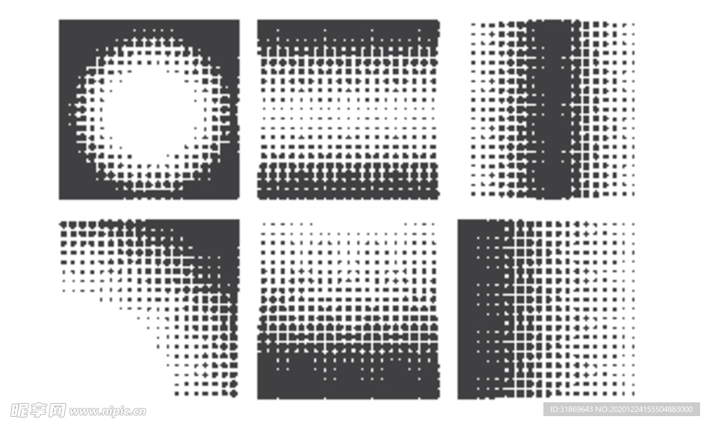 彩色半调 波点背景