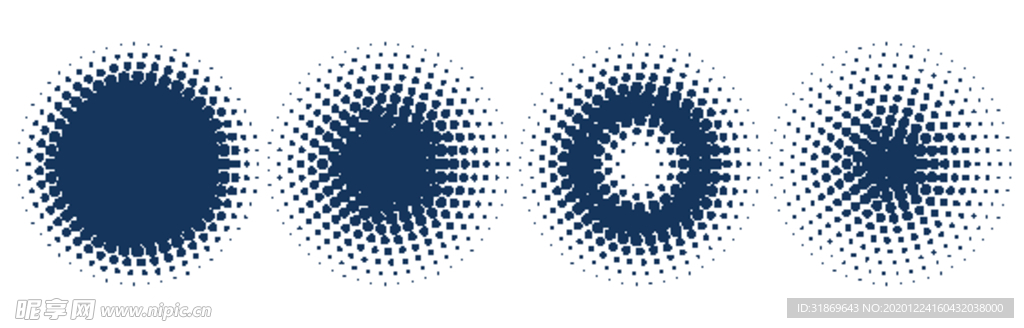 彩色半调 波点背景