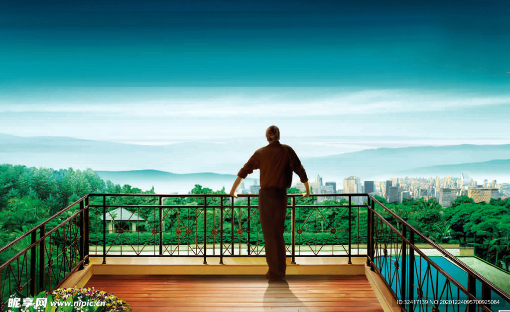 别墅人物房地产