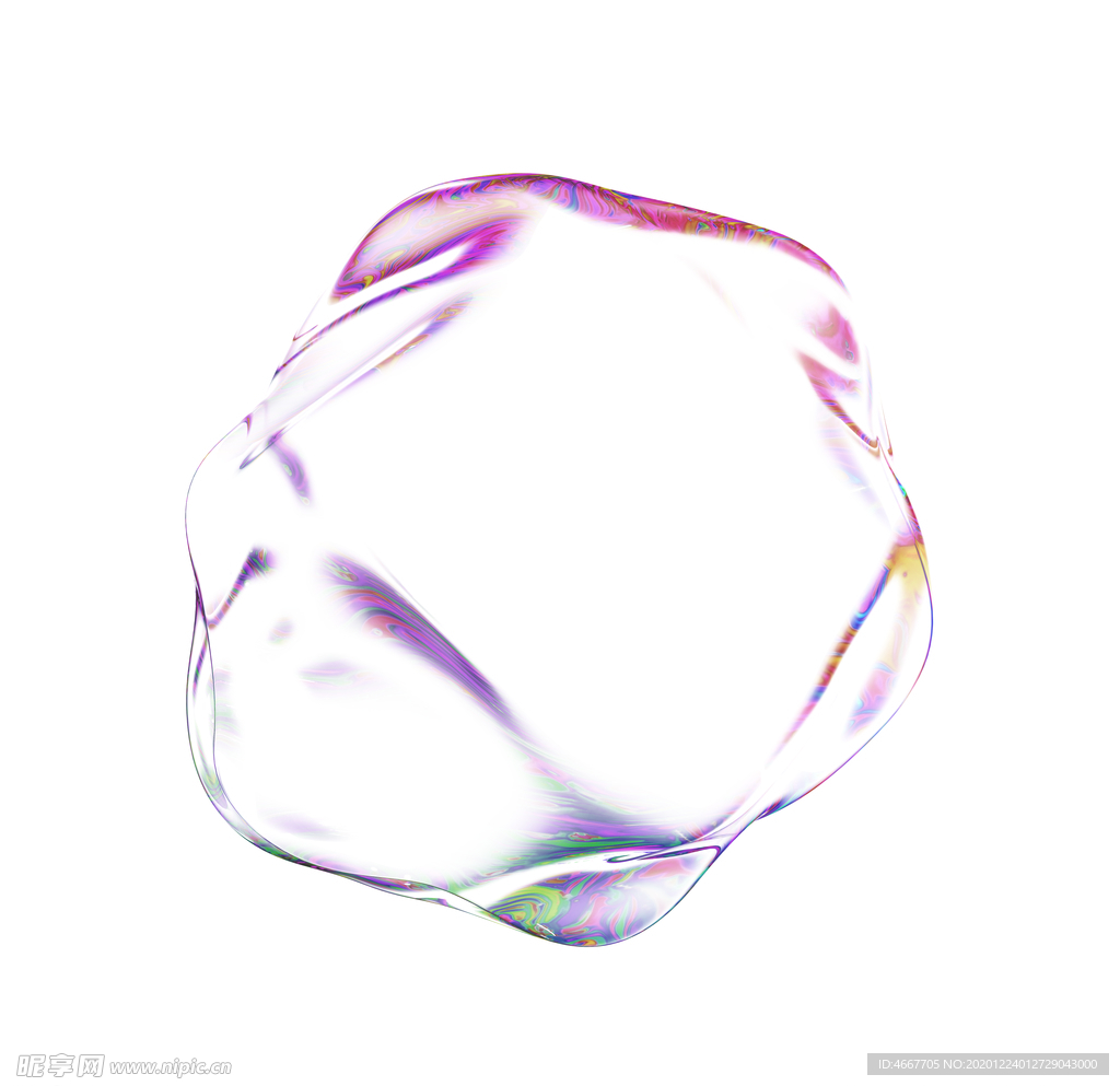 透明免抠泡泡  彩色肥皂泡泡