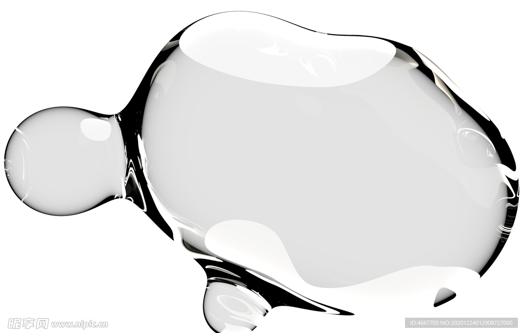 水滴免抠泡泡  透明肥皂泡泡