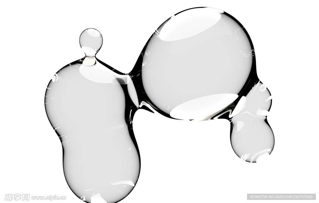 水滴免抠泡泡  透明肥皂泡泡