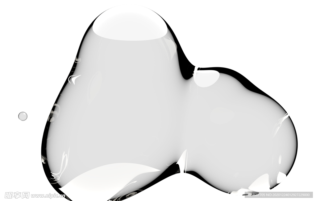 水滴免抠泡泡  透明肥皂泡泡