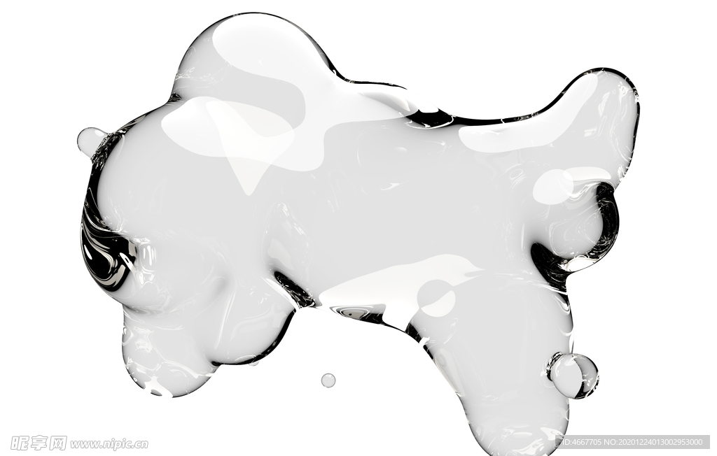 水滴免抠泡泡  透明肥皂泡泡