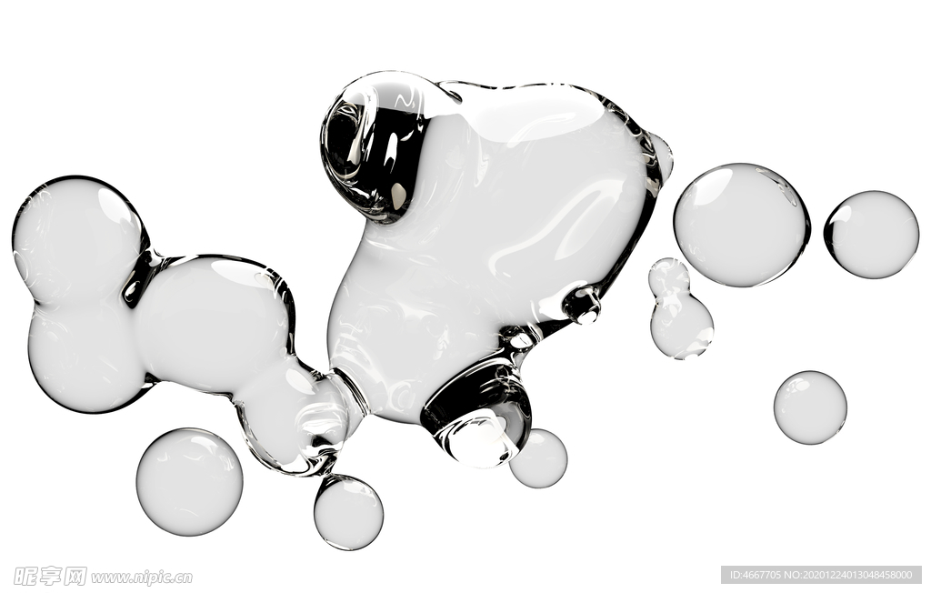 水滴水珠泡泡  透明肥皂泡泡