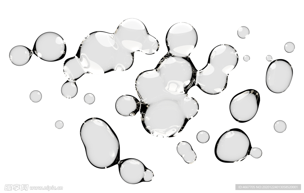 水滴水珠泡泡  透明肥皂泡泡