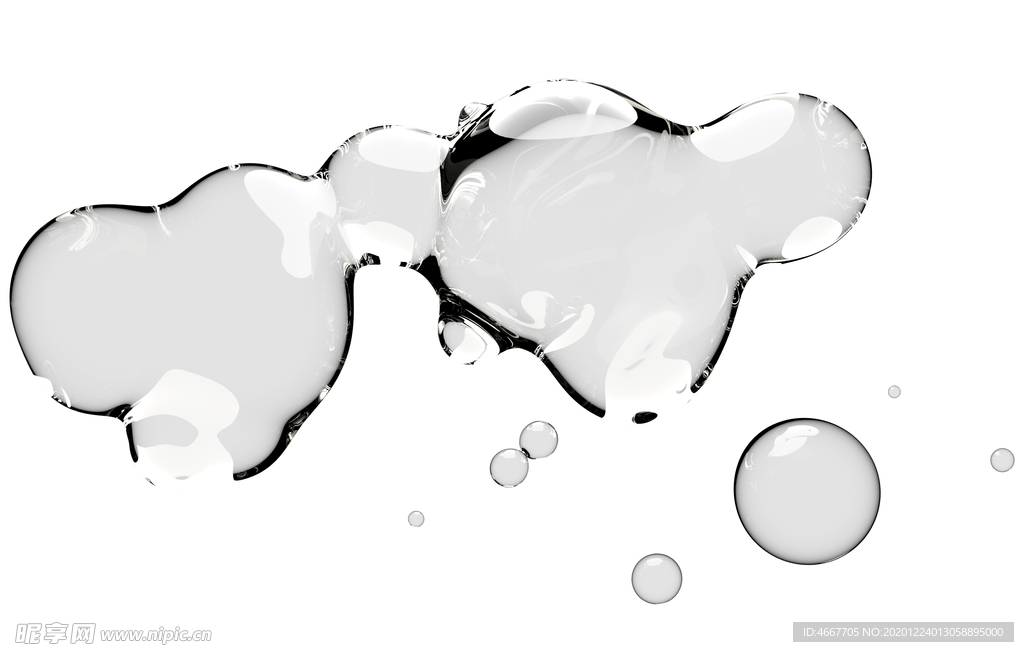 水滴水珠泡泡  透明肥皂泡泡