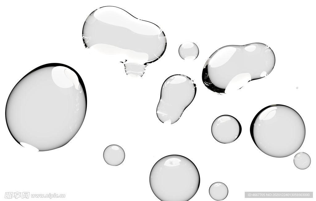 水滴水珠泡泡  透明肥皂泡泡