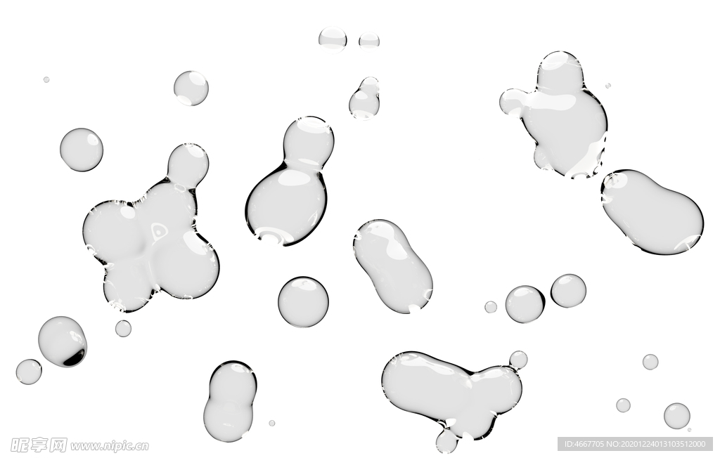 水滴水珠泡泡  透明肥皂泡泡