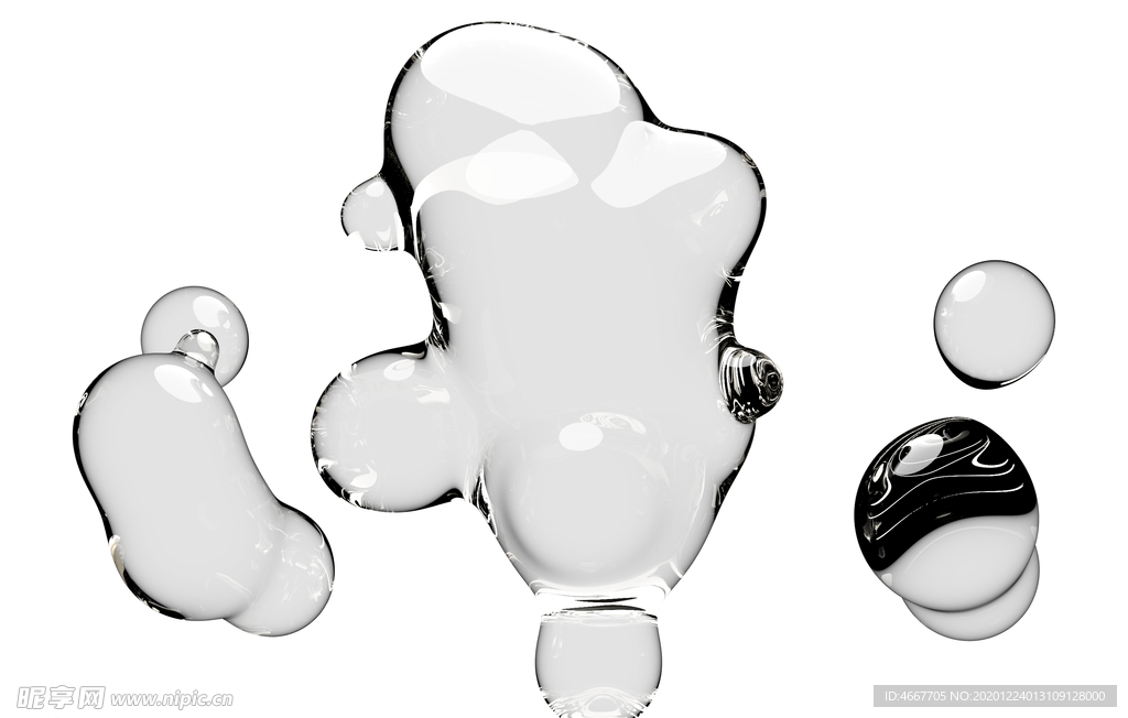 水滴水珠泡泡  透明肥皂泡泡